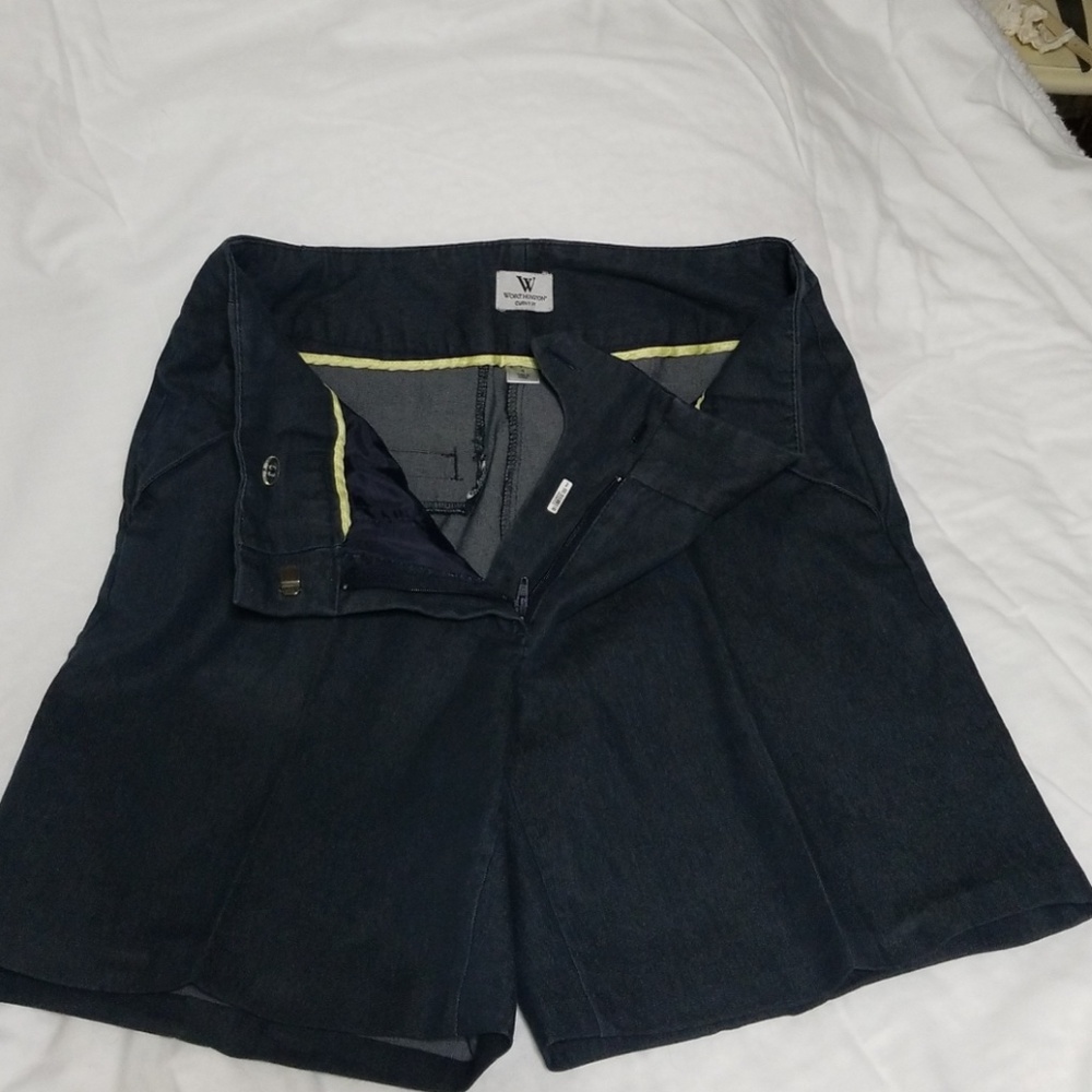 Worthington curvy fit denim shorts sz 4
